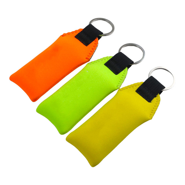 Custom Logo Anti-Lost Neoprene Floating Keychain Waterproof Buoyant Buoyancy Anti-Drop Key Ring Boat Swimming Sailing Surfing