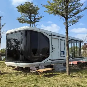 Prefab House Space Capsule Hotel Container Houses Modern Luxury Capsule Container Houses Prefab Mobile Tiny Modern Capsule Hotel