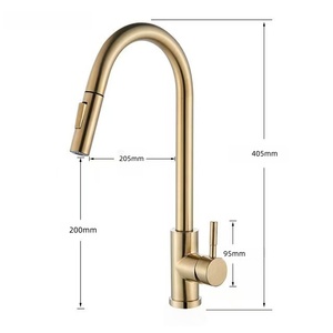 Rubinetto da <span class=keywords><strong>Cucina</strong></span> Moderno Classico Monocomando in Acciaio Inox 304 Montato su Piano con <span class=keywords><strong>Doccetta</strong></span> Estraibile Acqua Calda/Fredda Estensibile - Product Image 6