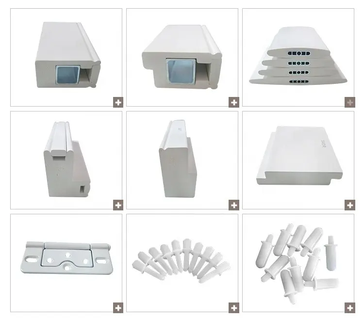 High quality White PVC Plantation Shutter Parts