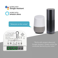 Interrupteur intelligent pour rideau Tuya Zigbee 1 gang, module électrique automatique BLE, porte roulante avec Alexa, Google, Yandex, Alice