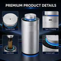 Diffuseur d'arômes sans eau, portable, rechargeable, système de diffusion de parfum 20 ml pour voiture, chambre, bureau