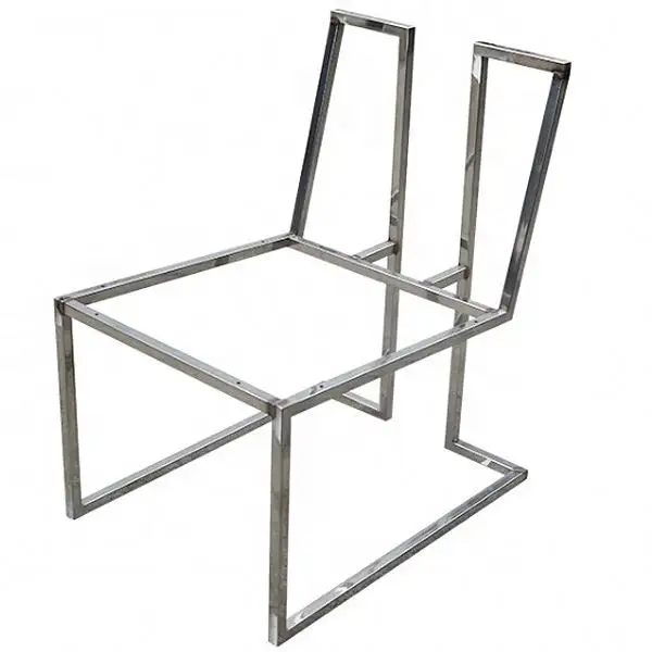 Customized stainless steel fabrication square tube bending welding metal chair rack