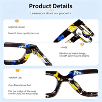 Lunettes de vue européennes et américaines en fibre d'acétate, verres haute définition, design multicolore, lunettes de protection