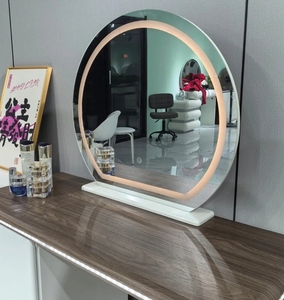 Modern Makeup Vanity <b>Dressing</b> <b>Table</b> <b>with</b> LED Mirror <b>Storage</b> Drawers Bedroom - Product Image 5