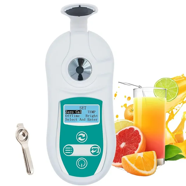 Digital Brix Refractometer Range 0-53% BRIX High Accuracy Portable Refractive Index Tester Juice Carbohydrate Content