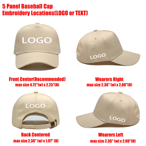 Gorra de Béisbol Unisex de Fábrica 100% Algodón, Venta al Por Mayor, Logotipo Personalizado Bordado, Gorra de Béisbol Lisa de 5 Paneles para Hombre y Mujer - Product Image 3