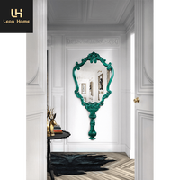 Miroirs muraux de style rétro européen, design suspendu pour la décoration de la salle de bain et du salon, produit de style traditionnel