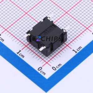 GT-TS133D-H064-L1 Tactile Switch SMD-4P,10x10mm Switch Single Pole Single Throw Round Button 3N Horizontal Mount - Product Image 2