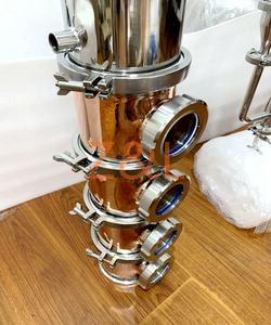 Columna de 6 pulgadas y 4 placas, <span class=keywords><strong>flauta</strong></span> de acero inoxidable, columna de destilación de Alcohol, Vodka, whisky, fabricación de Ginebra - Product Image 4