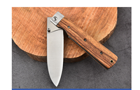 Couteau pliant d'extérieur à manche en bois, couteau à découper les fruits, couteau de chef, couteau à pain, couteau pliant de camping