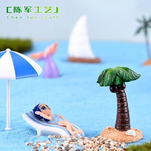 Chaises de plage, cocotiers, coquillages, sirènes, queues de <span class=keywords><strong>baleine</strong></span>, voiliers, bateaux rapides, phares, dauphins, artisanat en résine et - Product Image 3