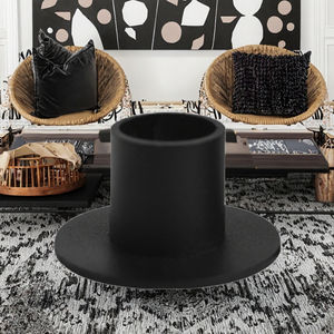 Portavelas Cónico de Hierro Mate para Centros de Mesa de Navidad, Bodas, Aniversarios y Regalos de Inauguración de Casa, Decoraciones para el Hogar - Product Image 3