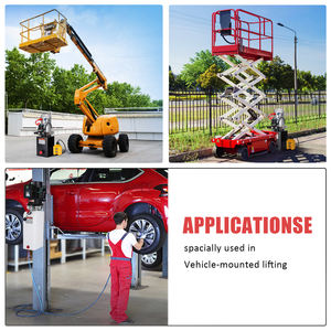 Unidad de Potencia Hidráulica con Tanque de Aceite Metálico de 4 Cuartos, Motor de 12V CC y Bomba Hidráulica de Doble Acción para Elevación de Coches y Remolques Volquete - Product Image 3