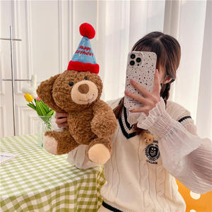 Aanpasbare zachte teddybeer andere knuffels babycomfort gewogen schattig gummy kawaii design geproduceerd van PP katoen verjaardagen - Product Image 2