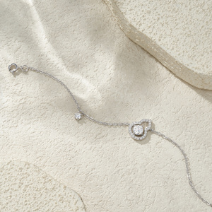 Pulsera de Moissanita de Plata Esterlina 925 con Forma de Calabaza Wu Lou, Cadena de Eslabones Brillantes con Símbolo de la Suerte para Mujer, Regalo de Joyería - Product Image 3