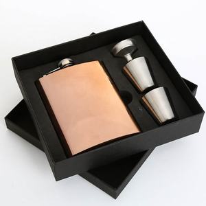 <span class=keywords><strong>Coffret</strong></span> cadeau de 8oz en acier inoxydable avec entonnoir, whisky, baume, flacon de hanche avec verres à shot, boîte cadeau de bonne qualité pour hommes et femmes - Product Image 6