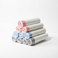 Sacs poubelles biodégradables de 13 gallons, imprimés en héliogravure, extra résistants, en amidon de maïs, avec cordon de serrage, pour la cuisine et l'usage domestique