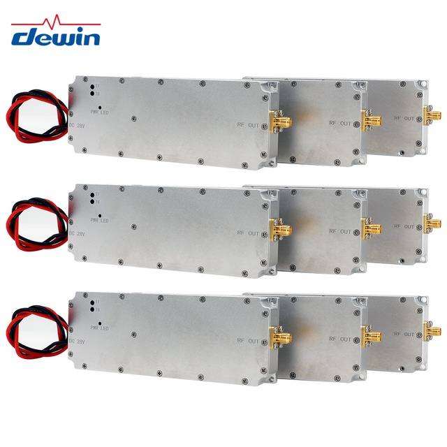 50W Anti Drone System with Optional 100-400-700-1020 2100-2300-2500-2700 FPV Wireless and RF Modules Wideband RF Power Amplifier