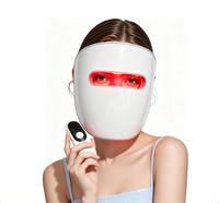 510K Masker Terapi Cahaya LED NIR 850nm Biru dan Merah Kelas Medis Kecantikan Eksklusif untuk Wajah