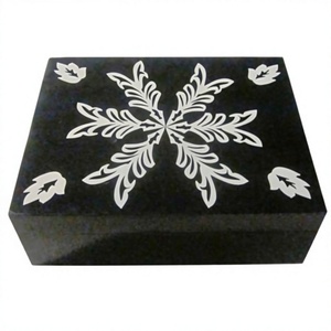 Handcrafted Black White Resin MDF Inlay Modern Luxury Multifunctional Jewelry <b>Box</b> Home Office Storage Keptase Unique Craft - Product Image 1