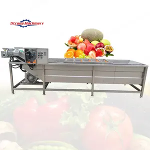 Automatic tomato lettuce pepper washer cleaner vegetable washing machine fruit bubble cleaning machine