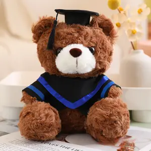 कस्टम स्नातक भालू गुड़िया डॉक्टर स्नातक डॉक्टर भरपूर टॉय लेय कपड़े टेडी भालू