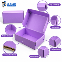 Boîte d'expédition pliable en carton ondulé de luxe, écologique et de qualité supérieure, avec pelliculage mat, pour l'emballage cosmétique et le transit logistique (vente en gros)