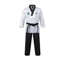 Seragam Taekwondo Poomsae Bahan Poliester Katun untuk Demonstrasi dan Kompetisi Seni Bela Diri Harga Pabrik