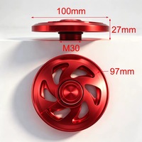 Ventilateur de moteur en alliage d'aluminium CNC coloré de haute qualité sur mesure pour modification de moto