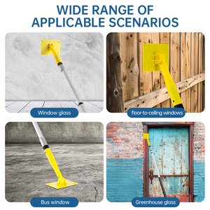 Bloc de ponçage <span class=keywords><strong>télescopique</strong></span> avec perche d'extension, outil de ponçage mural réglable pour la finition des cloisons sèches et des plafonds - Product Image 6