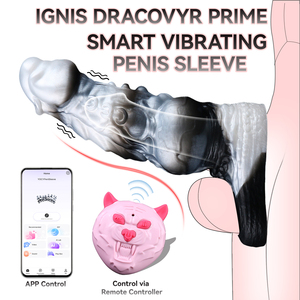 YOCY Dragon Silicone Vibrating Penis Sleeve, APP Remote Control Wearable Male Enhancer Extender, Sex Toy for Men wholesale OEM - Product Image 1