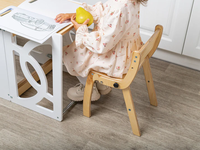 Tabouret pliant pour enfants 2-en-1 convertible en bois, chaise pliable pour cuisine et salle de bain, fournisseurs OEM/ODM
