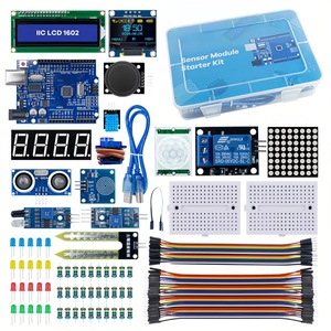 Essential R3 Sensor Module Beginner's <b>Kit</b> - Features 1602 LCD, 0.96 - inch OLED, Ultrasonic and Touch Modules - Product Image 1