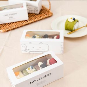 Tovagliolo di carta in rotolo di imballaggio di carta lunga striscia semplice cassetto del fumetto box Svizzero tovagliolo di carta in rotolo scatola di imballaggio di cottura scatola di dessert - Product Image 4