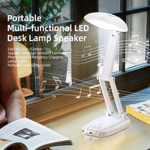OEM LOGO pieghevole wireless portatile bluetooth lampada collegata ricaricabile lampada da tavolo led con power bank di emergenza - Product Image 2