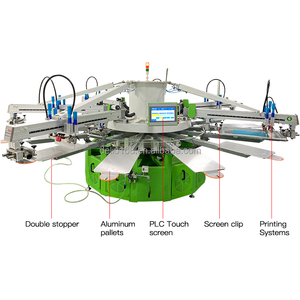 Machine de Sérigraphie <span class=keywords><strong>Carrousel</strong></span> Automatique Deliou 6 Couleurs 14 Stations pour T-Shirts - Product Image 6