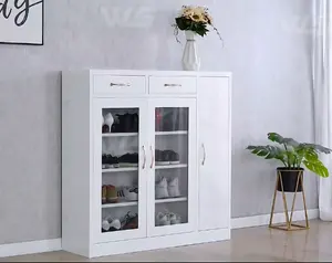 Mobiliário doméstico moderno, armazenamento de sapatos em aço personalizado armário de metal sala de estar móveis