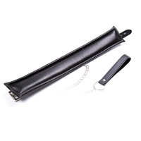 Collier de cou en cuir PU avec chaînes Ceinture réglable Collier ras du cou Poignets BDSM Bondage Gear Contraintes soumises Esclave Fétiche
