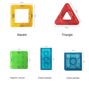 Bloques de Construcción Magnéticos de Plástico Portátiles para Niños, Juguetes Educativos Apilables Coloridos para Niños Mayores de 3 Años, Tendencia 2025 - Product Image 5