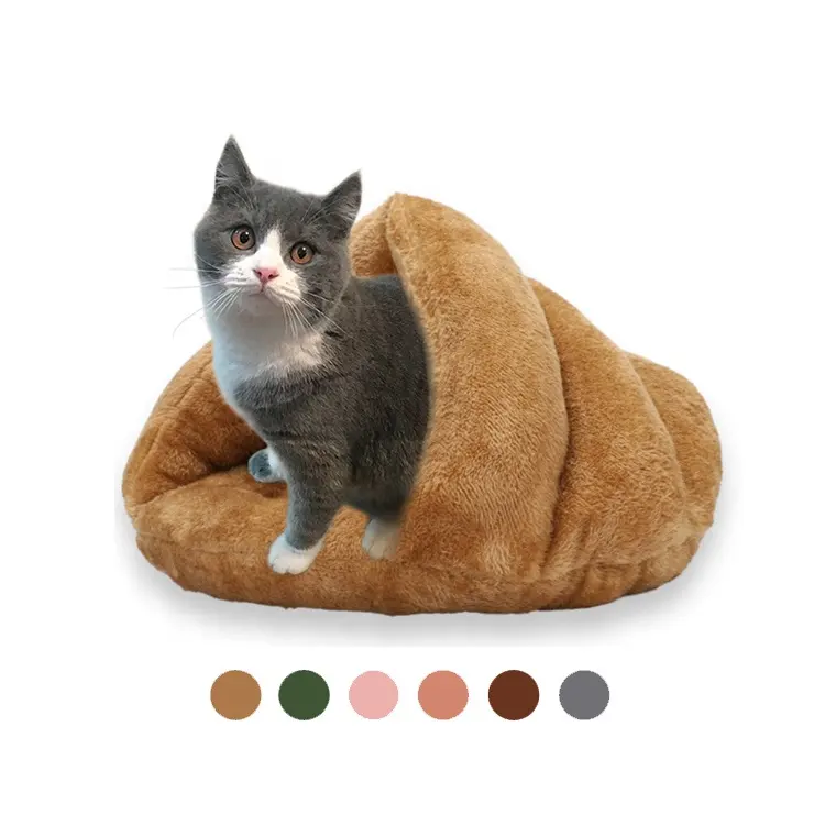 Зимний новый круглый плюшевый коврик для кошачьего домика из искусственного меха, подстилки для собак, товары для домашних животных, аксессуары
