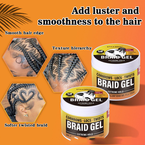 Custom <b>Logo</b> Neat Braid Loc n Twist Gel Private Label for Strong Leave-On Conditioning Shining Hair <b>Jam</b> Braiding Gel - Product Image 5