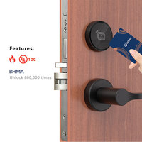 Cerradura de Puerta de Hotel con Tarjeta RFID de Aleación de Aluminio Personalizada Orbita, Cerradura de Puerta de Entrada con Sistema de Software de Gestión para Resorts