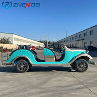 Carrito Clásico Blanco de 5-11 Plazas Estilo Vintage |   Carrito de Golf Premium Más Vendido en Venta