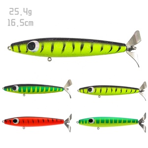 Leurre de pêche Top Water 165mm Whopper Plopper <span class=keywords><strong>Choppo</strong></span>, leurre dur avec hélice rotative pour la pêche à la traîne en eau salée du marlin - Product Image 1