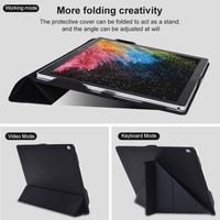 Housse de protection pour ordinateur portable pliable en cuir pour Microsoft Surface Book 13.5 pouces i7 / i5