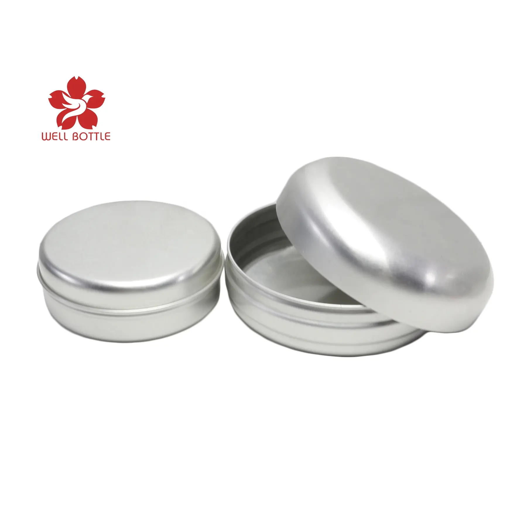 Snap Top Aluminium Blikken Pot Container Food Grade Metalen Blik Voor Saffraan Thee 30G 50G 100G AJ-270T