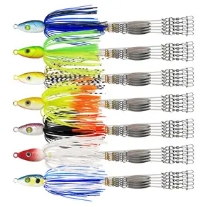 Chatterbait kepala Jig Tripod memancing, pemutar umpan Bass Kit umpan Dedalu 5 lengan payung Alabama Rig air asin air tawar