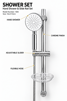 Ensemble de douche thermostatique mural de luxe classique moderne avec mitigeur de robinet de douche pluie chromé complet haute pression douceur