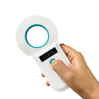 Lecteur de micro-puces RFID portable 134,2 kHz FDX-B ISO11784/85 avec écran OLED, scanner de balises EMID pour animaux/chiens, en ABS, pour identification de chats et chiens